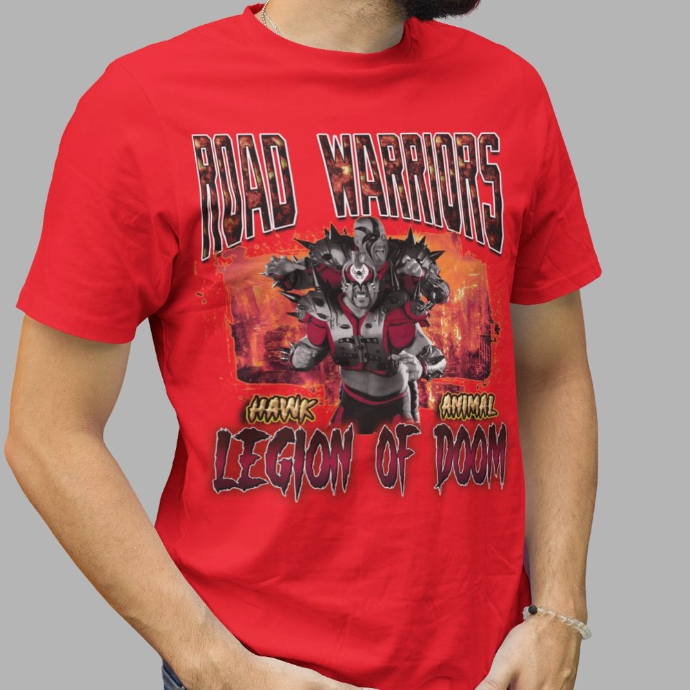 ROAD WARRIORS L.O.D. GRAPHIC 90'S BOOTLEG DESIGN SHIRT